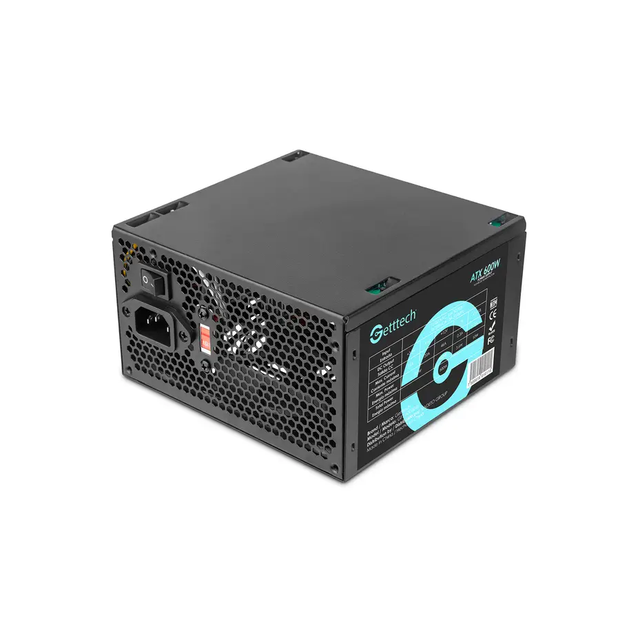 FUENTE DE PODER GETTTECH 600W NEGRO GFS-60020-01