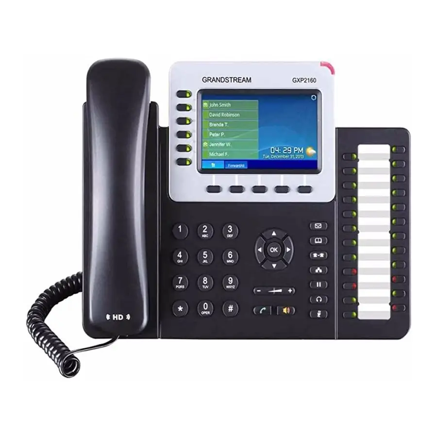 GRANDSTREAM TEL IP 6L 6CTAS SIP AUDIO HD 5 VIAS POE BT (GXP2160)