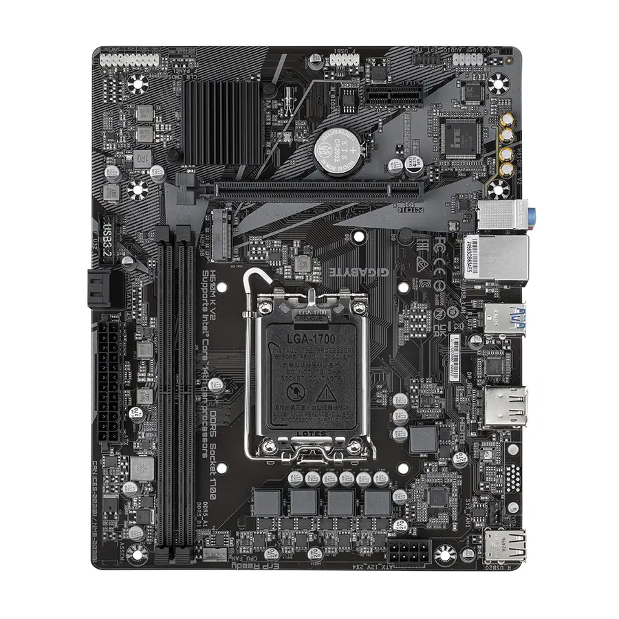 TARJETA MADRE GIGABYTE H610M K V2 MICRO ATX LGA 1700 INTEL H610 128GB DDR5 HDMI/DP PARA INTEL