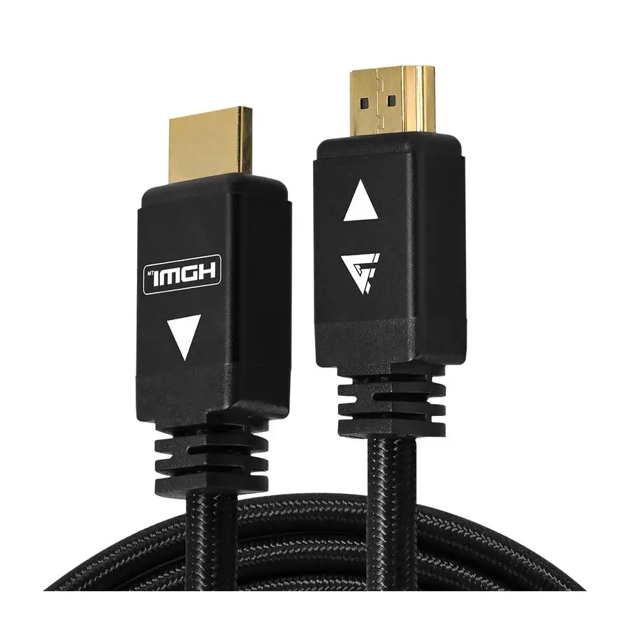 CABLE GAME FACTOR HDMI MACHO A HDMI MACHO 8K 2 MTS CHAPA DE ORO 24K (HTH400)