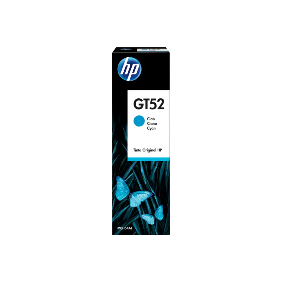 BOTELLA DE TINTA HP GT52 CIAN M0H54AL