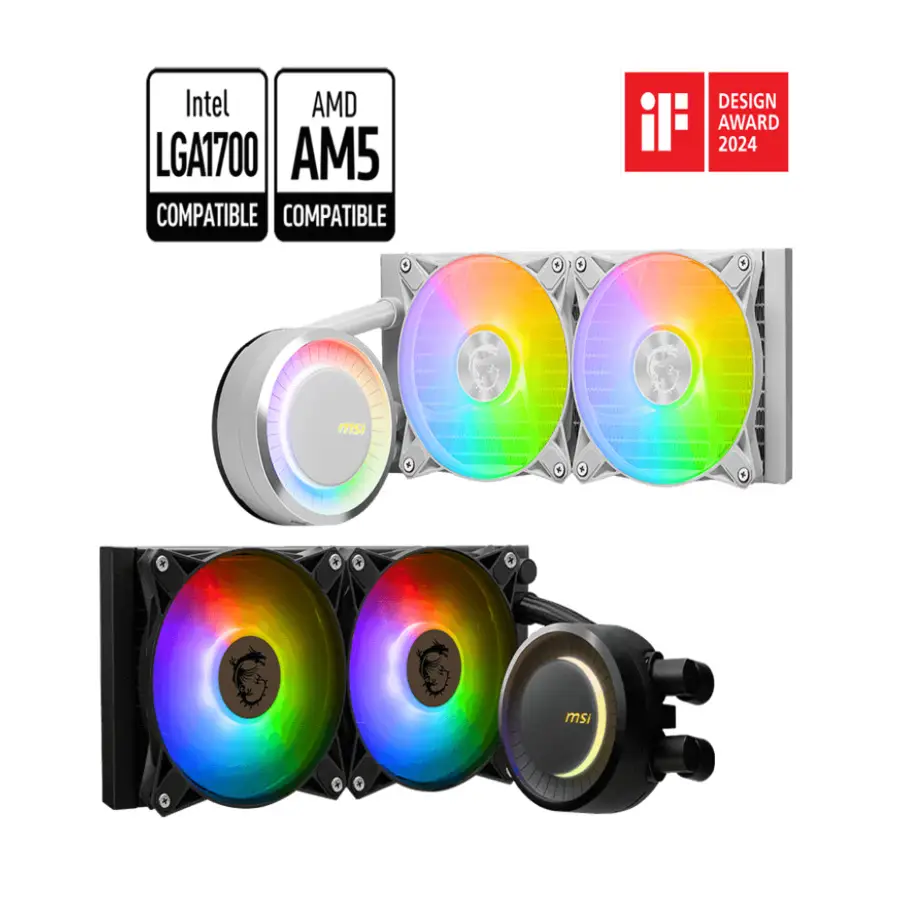 ENFRIAMIENTO LIQUIDO MSI MAG CORELIQUID E240 WHITE 240MM 2FAN