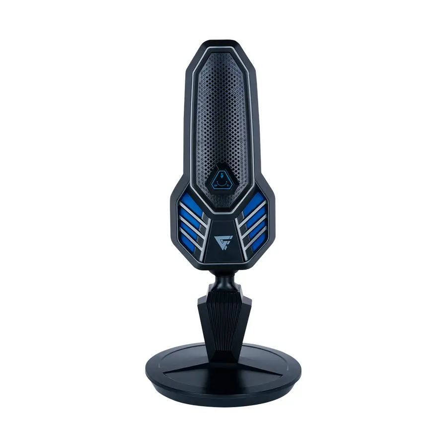 MICROFONO GAME FACTOR USB TIPO C Y A RGB BASE GIRATORIA ANTIPOP MCG800