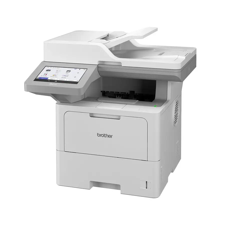 IMPRESORA MULTIFUNCIONAL BROTHER MONOCROMATICA LASER FULL DUPLEX ETHERNET, CAMA PLANA OFICIO HASTA 25,000