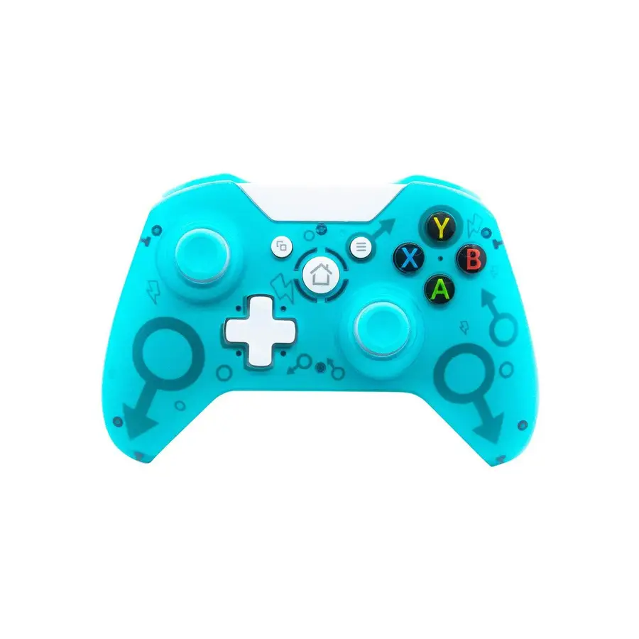 CONTROL INALAMBRICO VERDE USB N-1, COMPATIBLE CON XBOX ONE, PS3 , PC 2.4G, DUAL MOTOR COLORFUL