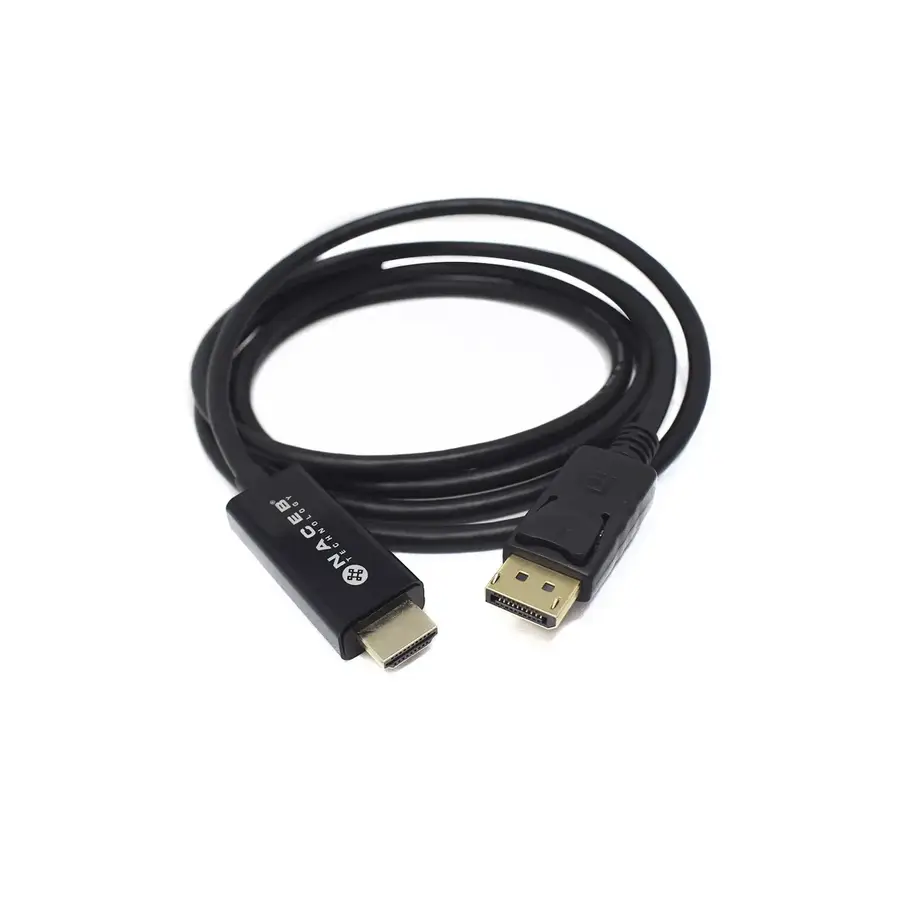 CABLE NACEB HDMI A DISPLAYPORT HEMBRA 1.8M NEGRO