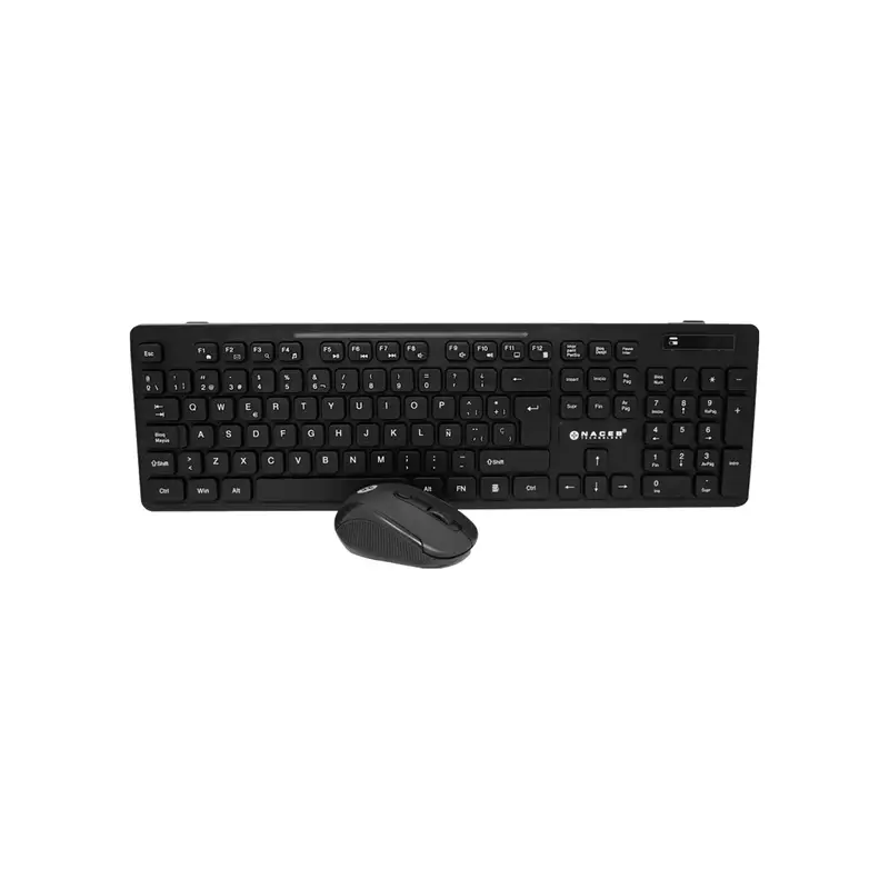KIT DE TECLADO Y MOUSE NACEB NA 0123 INALAMBRICO NEGRO