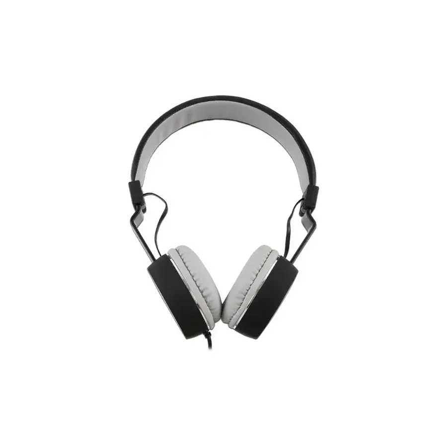 DIADEMA NACEB AUDIFONOS CON MICROFONO NA 0310G ALAMBRICO 1.2 METROS 3.5MM NEGRO GRIS