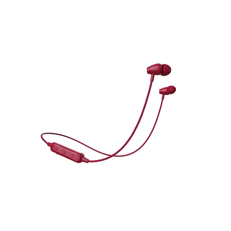 AUDIFONOS NACEB INTRAURICULARES CON MICROFONO NA 0314 INALAMBRICO BLUETOOTH ROJO