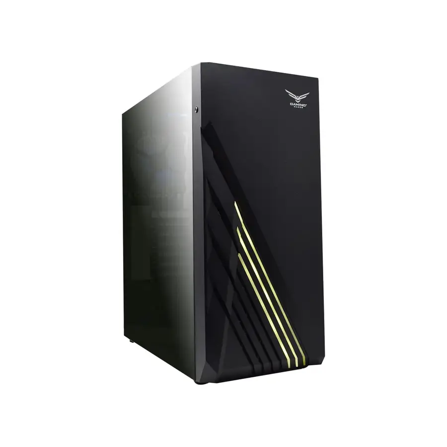 GABINETE NACEB ZION MIDI TOWER ATX MICRO ATX MINI ITX USB 2.0 3.0 SIN FUENTE 3 VENTILADORES INSTALADOS NEGRO