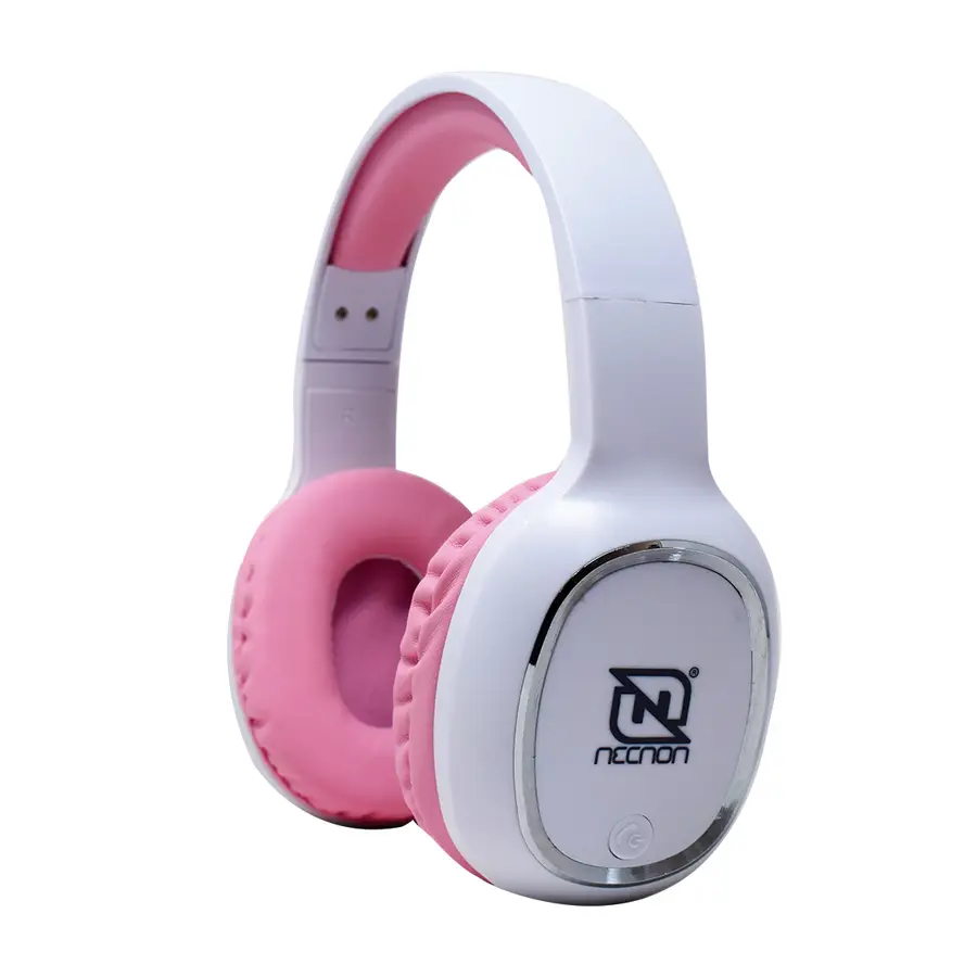 DIADEMA NECNON NBH04 PRO 3.5MM HFP BLUETOOTH INALAMBRICO USB BLANCO ROSA NBAB042200