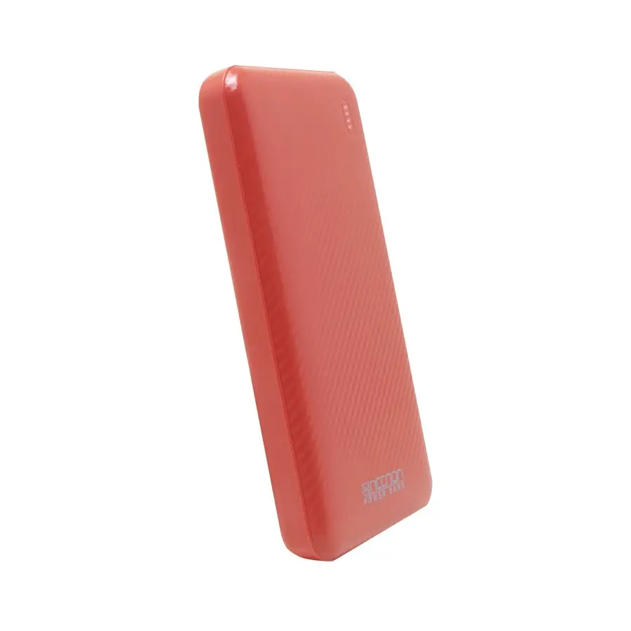 POWERBANK NECNON NPW-10FC 10000MAH TIPO C ROJO NBPB1002FC