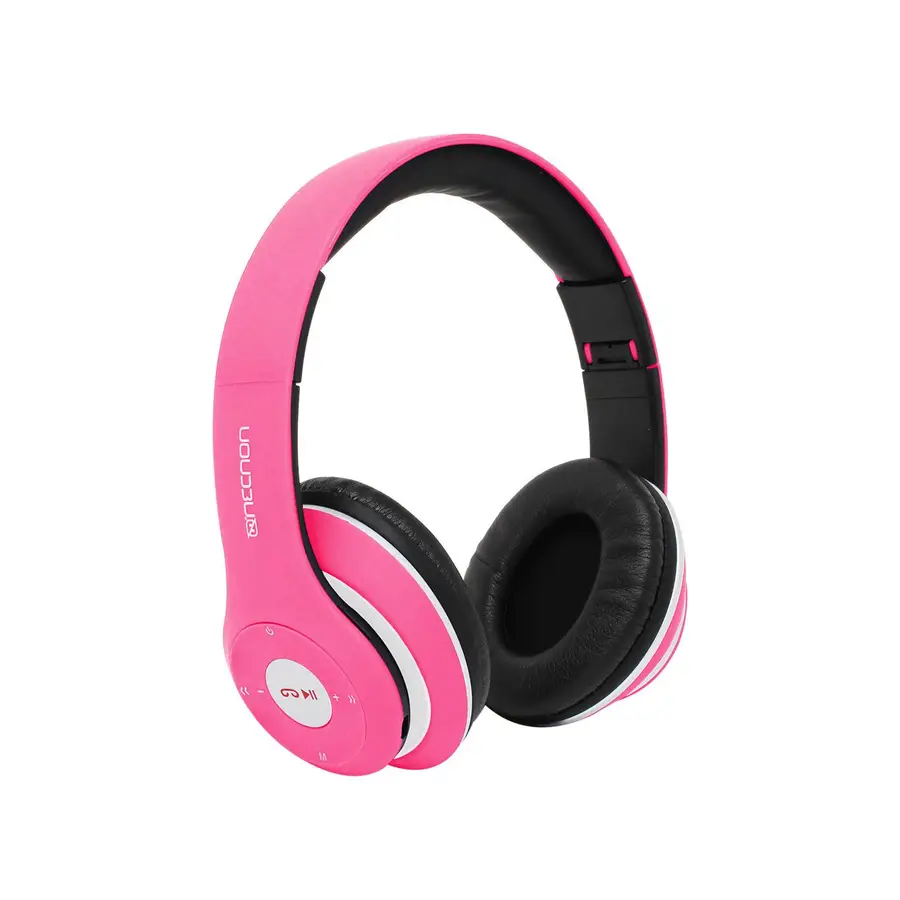 DIADEMA NECNON CON MICROFONO NBH 01R BLUETOOTH ALAMBRICO INALAMBRICO 3.5MM ROSA  (NCAB0104RZ)