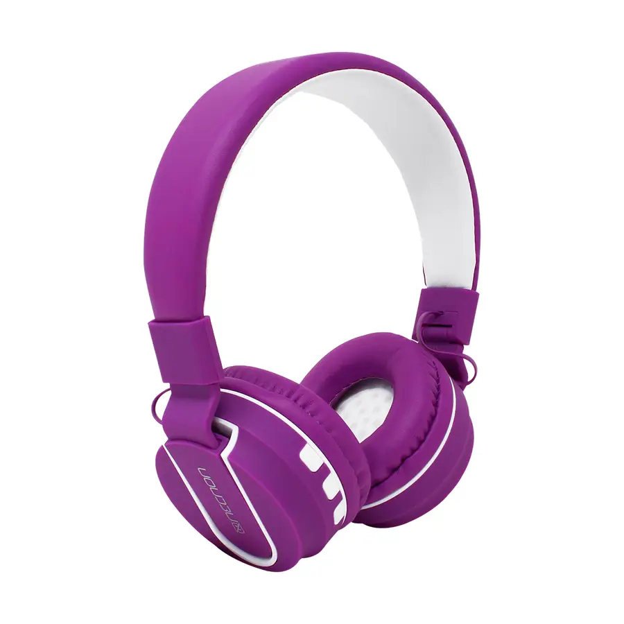 DIADEMA NECNON CON MICROFONO NBH 05 BLUETOOTH ALAMBRICO INALAMBRICO USB MORADO NCAB050500