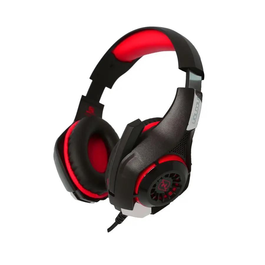 DIADEMA NECNON NBHGVIPER GAMING FLEXIBLE MICROFONO 3.5MM ALAMBRICO 2 METROS 3.5MM NEGRO ROJO NCAGVI02SI