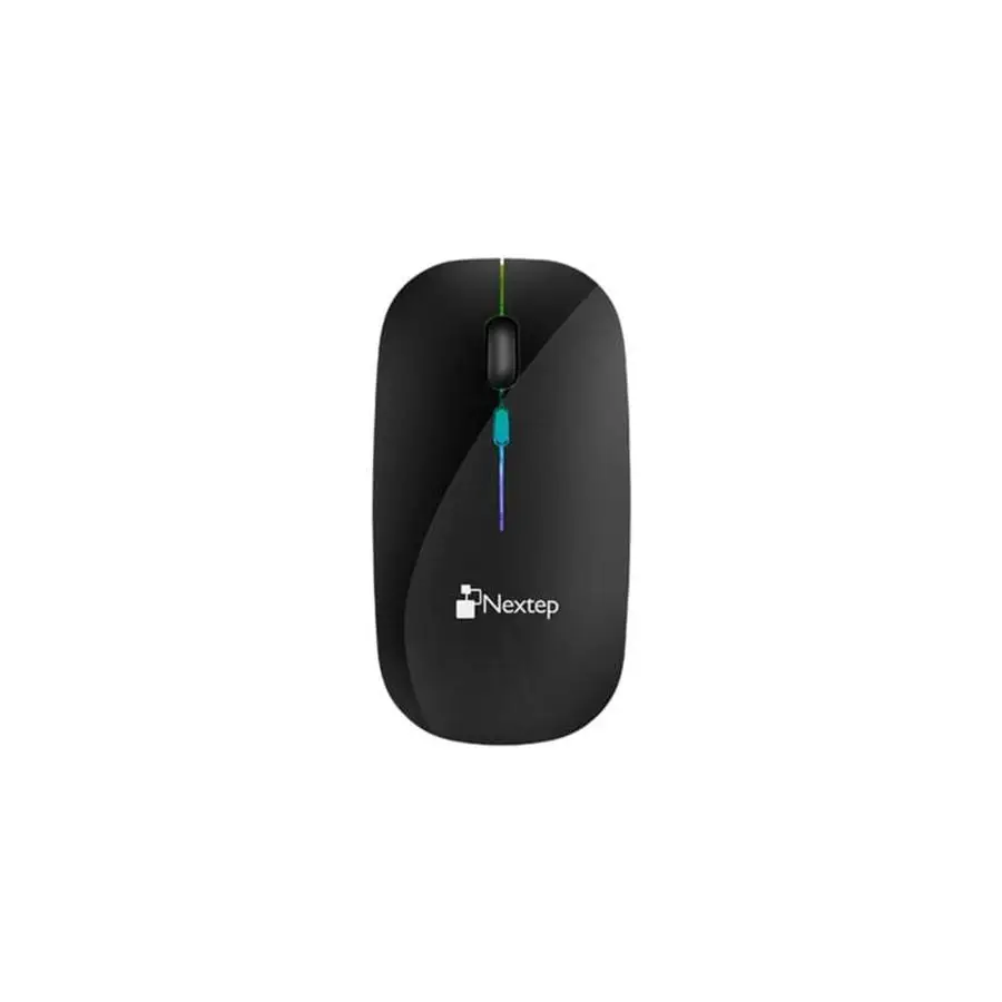 MOUSE NEXTEP NE-412N INALAMBRICO RECARGABLE SLIM/SILENCIOSO RGB 1600DP
