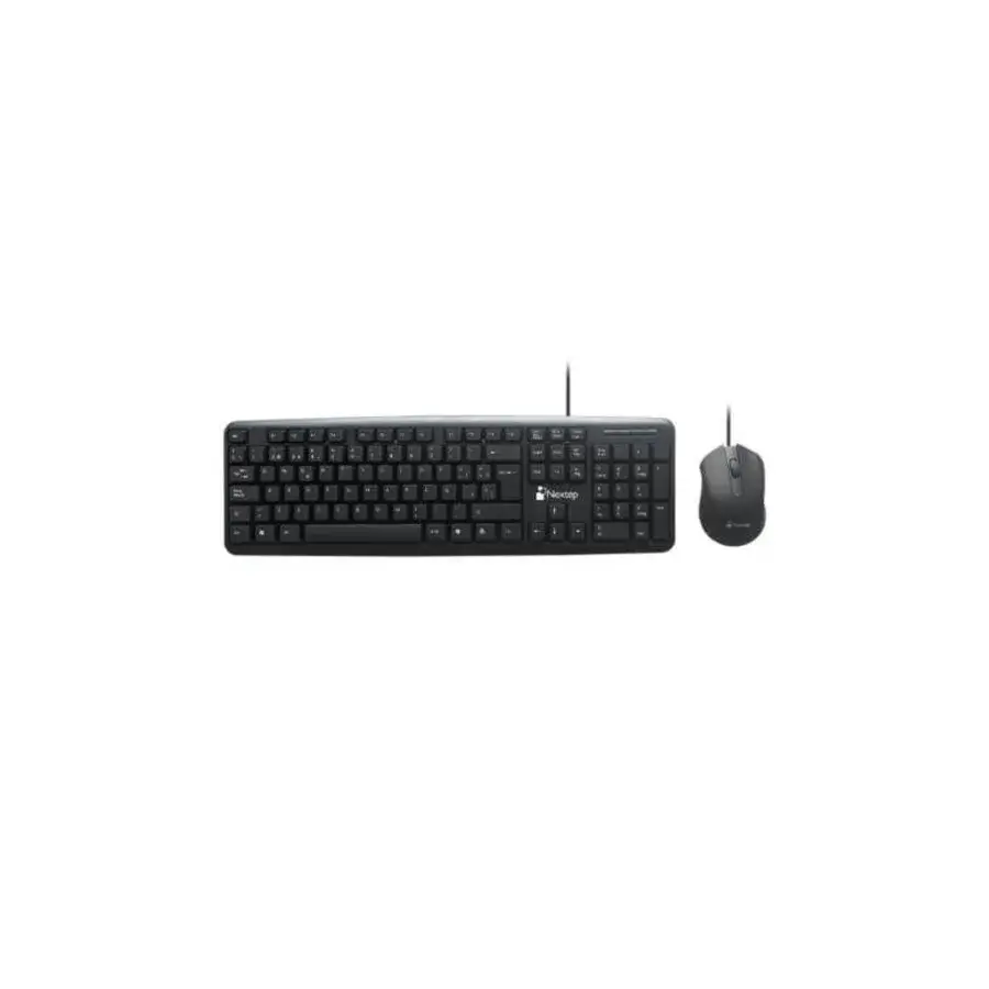 TECLADO Y MOUSE NEXTEP NE-416 USB 800 DPI COLOR NEGRO WINDOWS/IOS