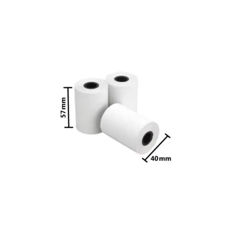 ROLLO DE PAPEL NEXTEP TERMICO 57X40MM PAQUETE CON 10 ROLLOS
