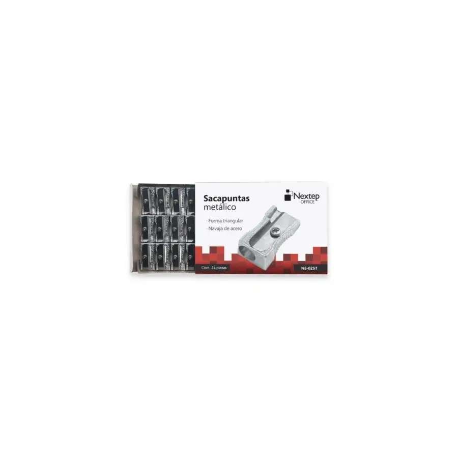 SACAPUNTAS METALICO NEXTEP TRIANGULAR C/24 NE-025T