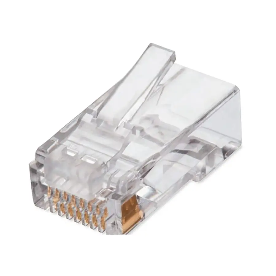 BOTE CON 100P ZAS DE PLUG RJ45 CAT6 QIAN NW6100 50 MICRAS