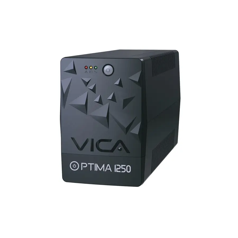 NO BREAK/UPS VICA 1250VA/600W 6 TOMAS (RYR) LEDS RJ11/45 (OPTIMA1250)