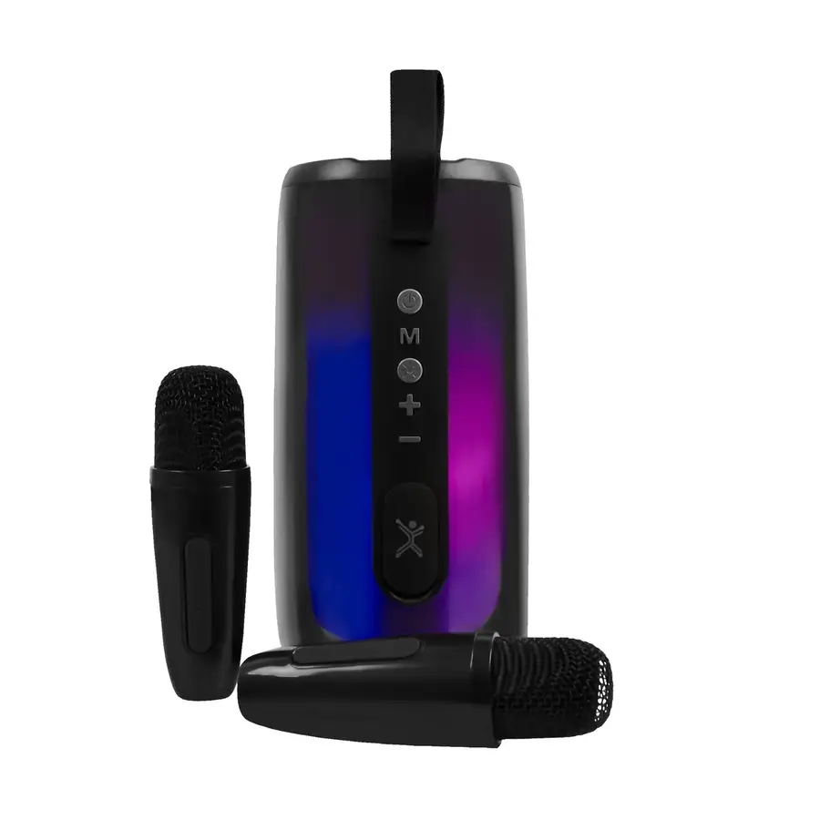 BOCINA PERFECT CHOICE PORTATIL COSMO BLUETOOTH INALAMBRICO 15W RMS NEGRO