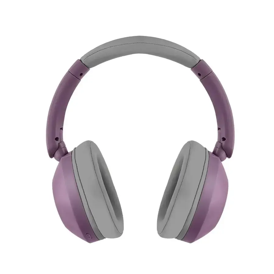 DIADEMA PERFECT CHOICE BLUETOOTH/ALAMBRICO 3.5MM USB C MORADO/BLANCO