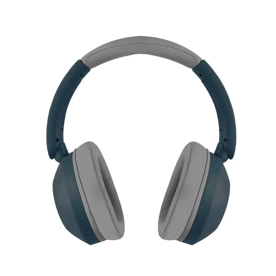 DIADEMA PERFECT CHOICE BLUETOOTH/ALAMBRICO 3.5MM USB C AZUL/BLANCO