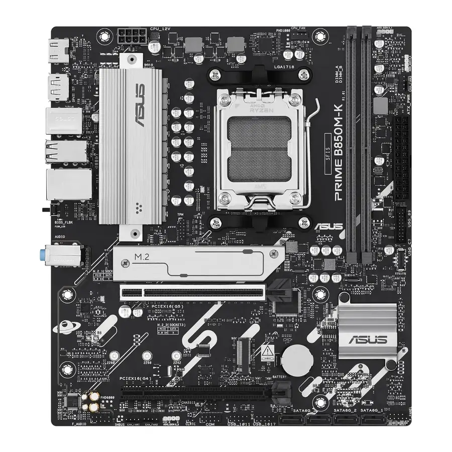 TARJETA MADRE ASUS PRIME B850M-K MATX/2XDDR5/1XHDMI/1xDP/AM5