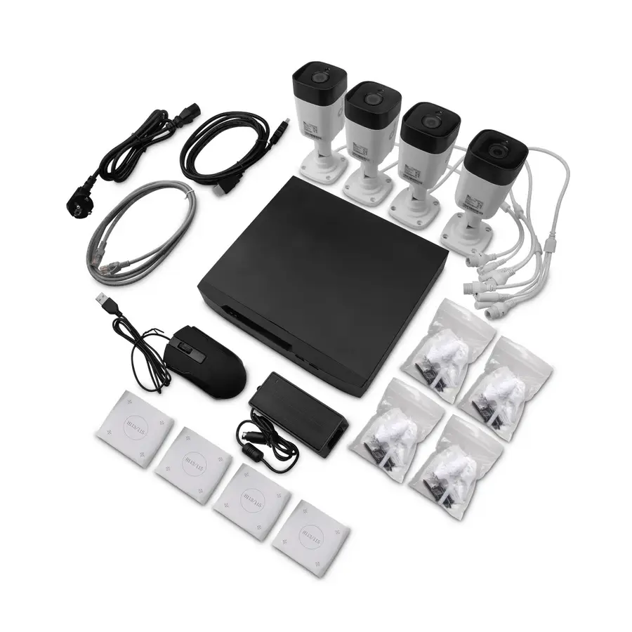NVR QIAN KIT 8CH CON 5MP POE CAMARA BULLET 1TB HDD INCLUIDO QET-N0854
