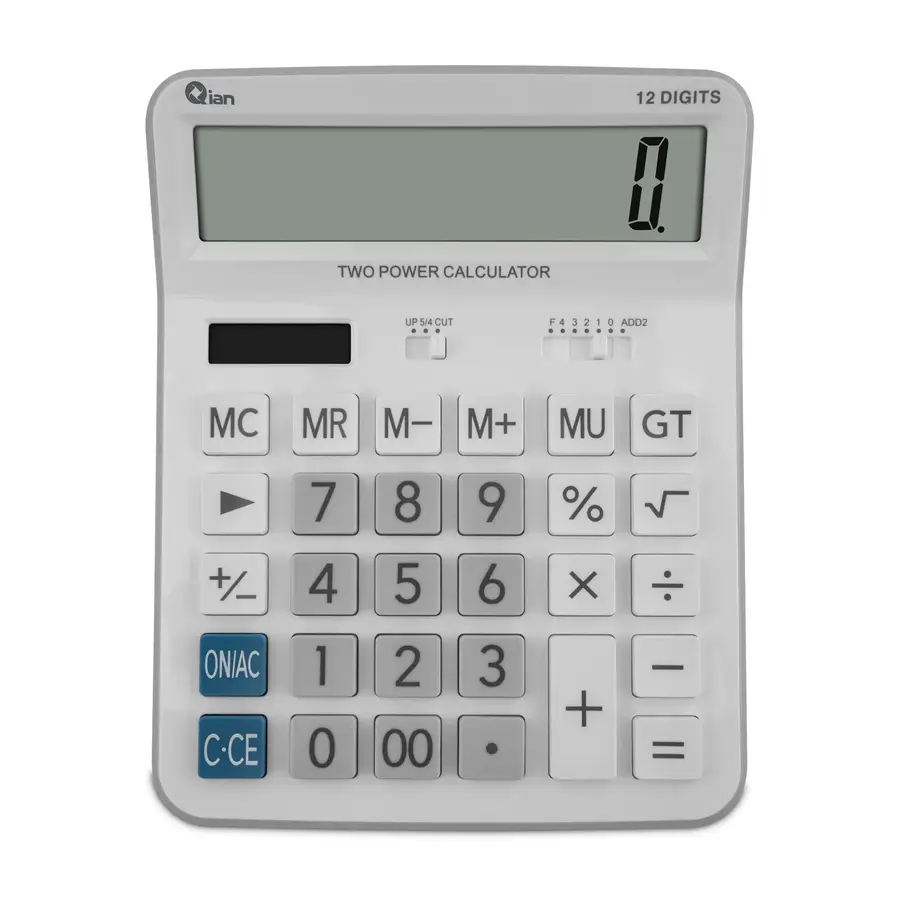 QIAN CALCULADORA DE ESCRITORIO BLANCO QYD-164EC-02