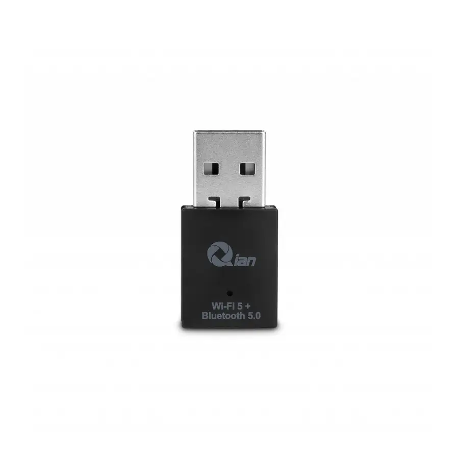 QIAN ADAPTADOR WIFI USB BLUETOOTH 5.0/ 2.4G/5GH DOBLE BANDA QYW-033WB