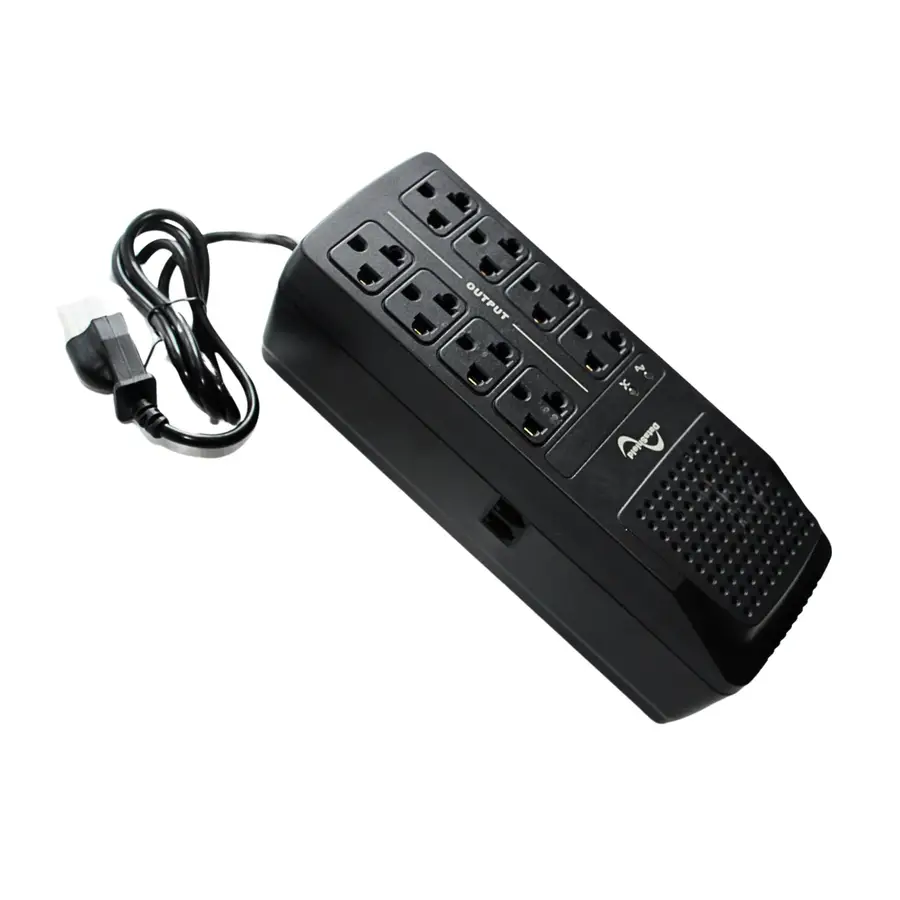 DATASHIELD REGULADOR RAD-2000 2000VA/1000 WATTS MONOFASICO CON 8 CONTACTOS