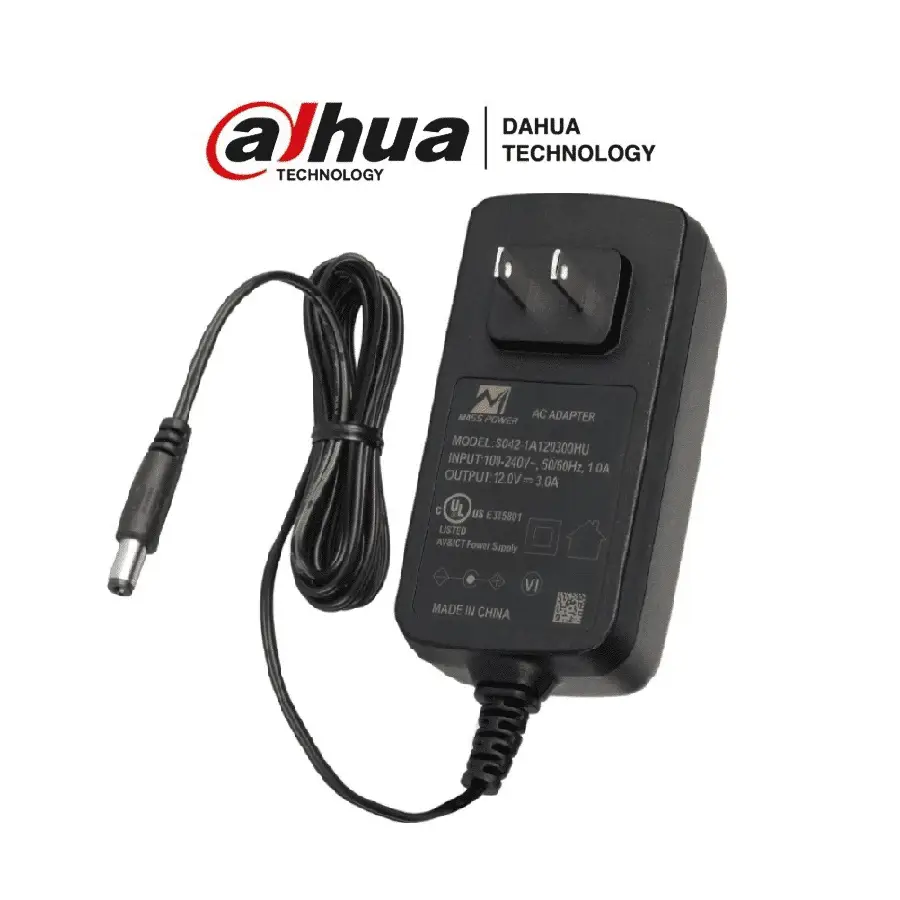 DAHUA FUENTE DE PODER DE 12 VCD 3 AMP /PROTECCIÓN /UL(S042-1A120300HU)