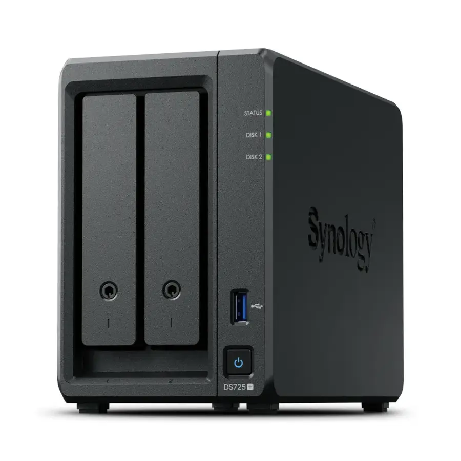 SERVIDOR NAS MARCA SYNOLOGY MODELO DS725+ 2 BAHIAS DISKSTATION -