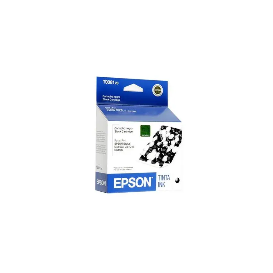 BOTELLA DE TINTA EPSON ECOTANK T038120 NEGRO P/C43/C45 T038120