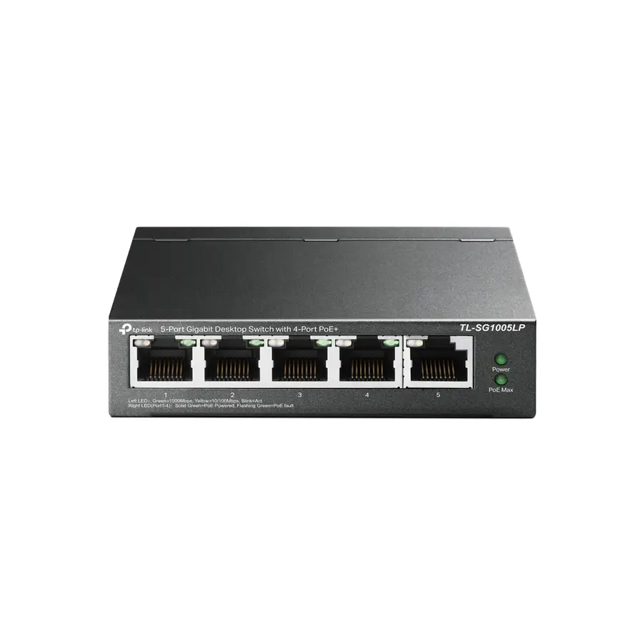 TP-LINK SWITCH DE ESCRITORIO GIGABIT DE 5 PTOS 4 PTOS POE+/TL-SG1005