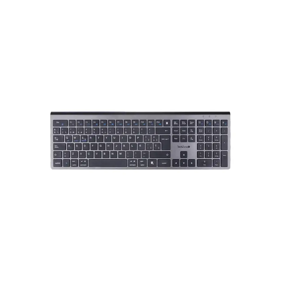 TECLADO TECHZONE HEFESTOS INAL AMBRICO RF INAL AMBRICO/BLUETOOTH NEGRO ESPAÑOL