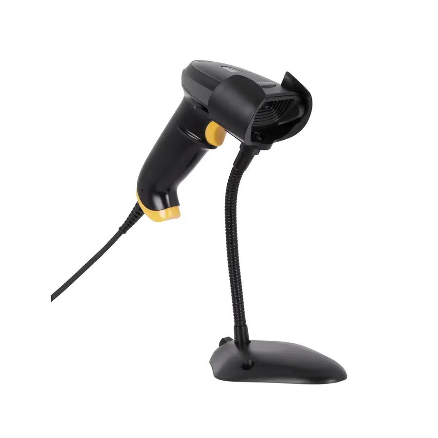 LECTOR DE CODIGO DE BARRAS TECHZONE TZBESC3 LED 1D INCLUYE CABLE USB Y BASE