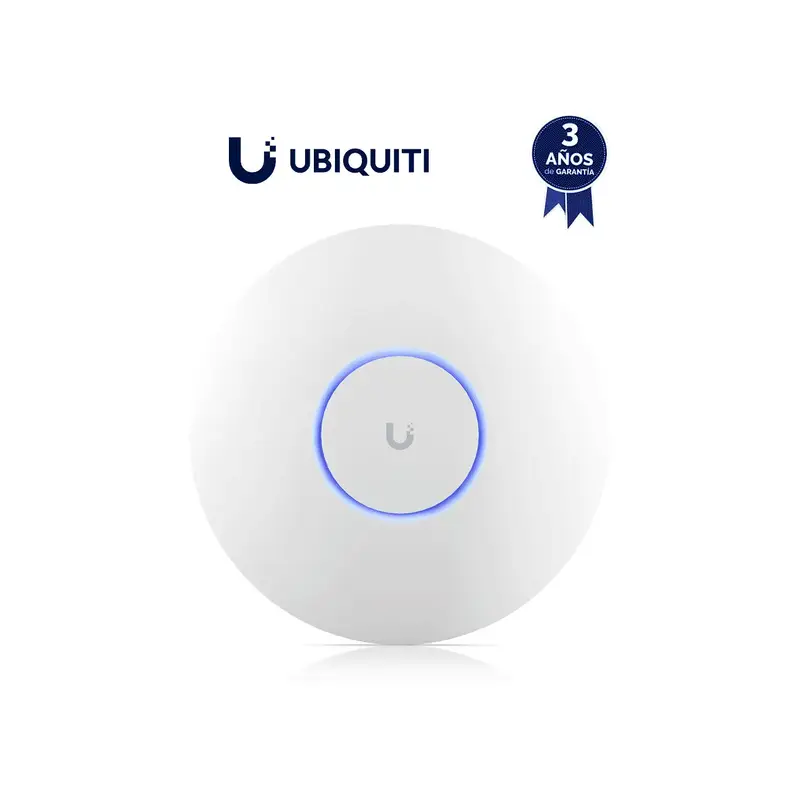 UBIQUITI ACCESS POINT MONTAJE TECHO RJ45 DE2.5GbE 6GhZ POE 300 USUARIO U7-PRO