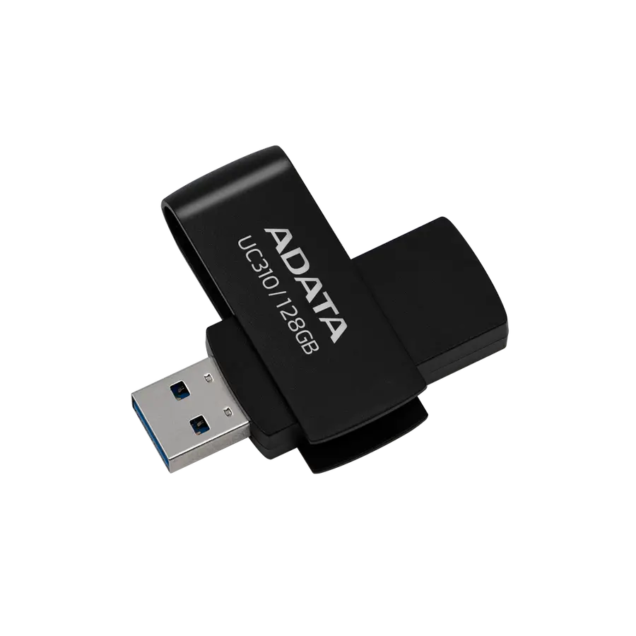 MEMORIA FLASH ADATA UC310 128GB USB 3.2 NEGRO (UC310-128G-RBK)
