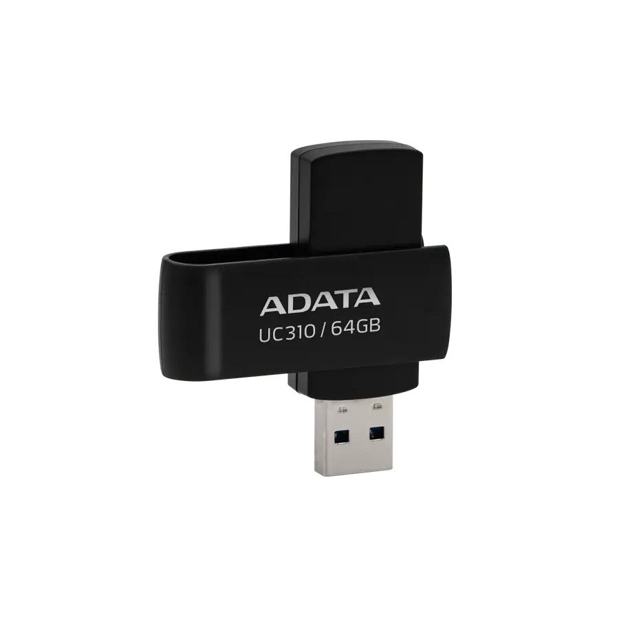 MEMORIA FLASH ADATA UC310 64GB USB 3.2 NEGRO (UC310-64G-RBK)