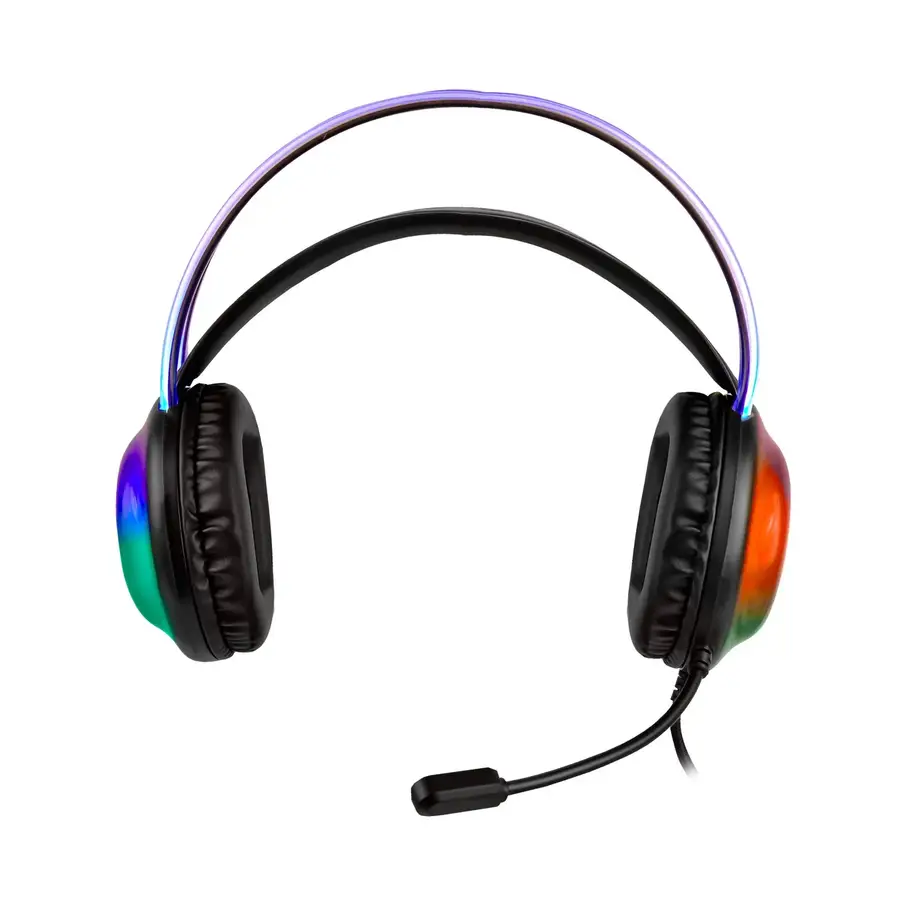 DIADEMA GAMER PERFECT CHOICE VORTRED HELUMO AL AMBRICO 1.8 METROS 3.5MM NEGRO