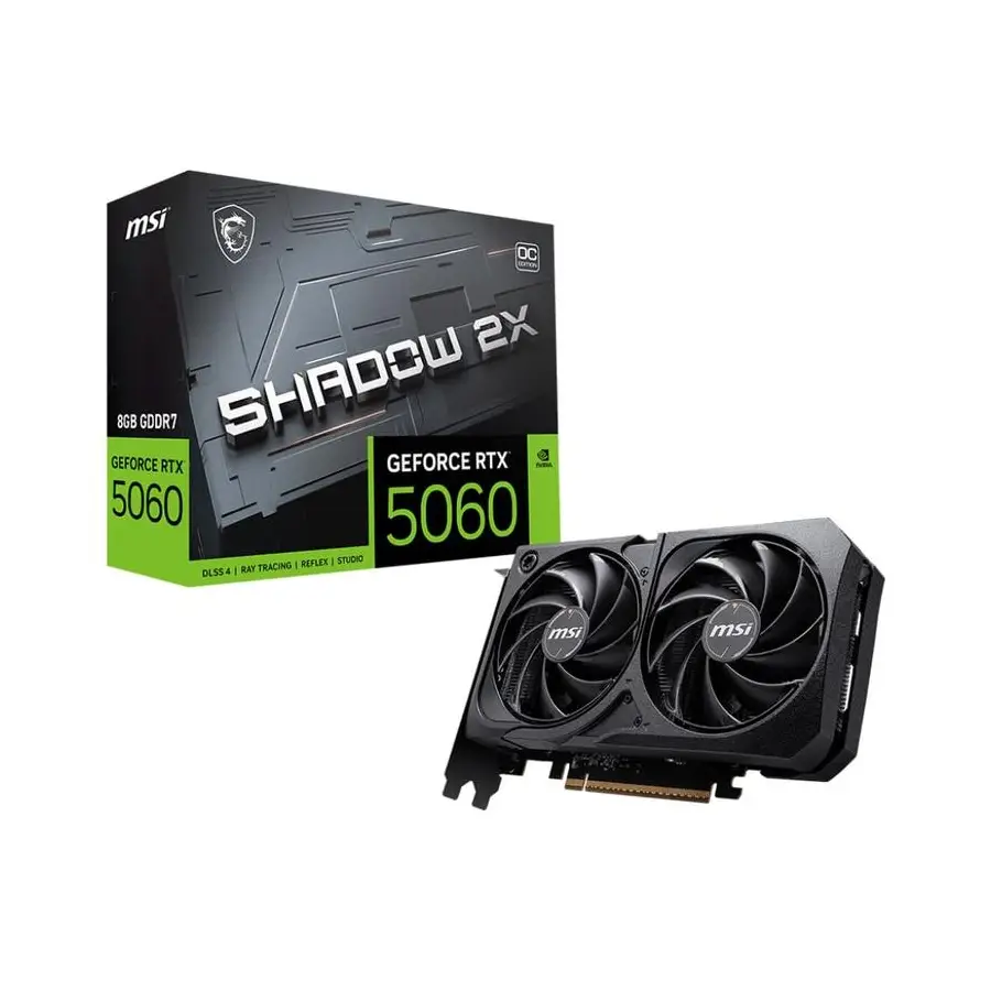 TARJETA DE VIDEO MSI GEFORCE RTX 5060 SHADOW 2X OC 8G VG-MSI G5060-8S2