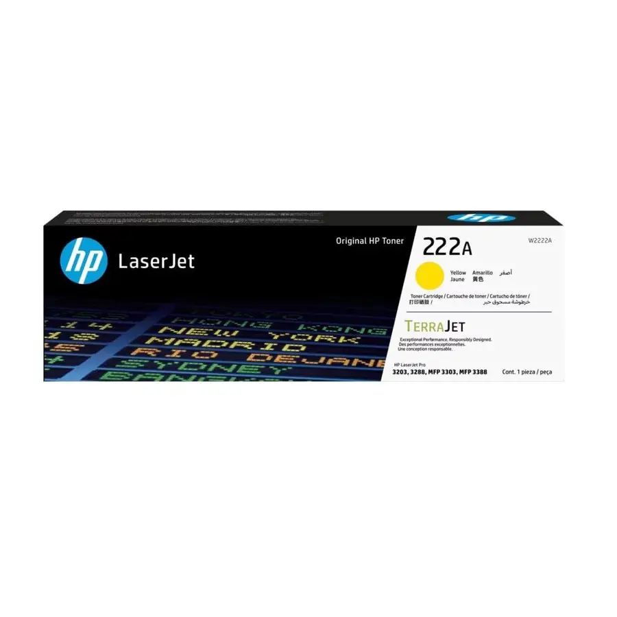 CARTUCHO DE TONER ORIGINAL HP LASER JET 222A AMARILLO