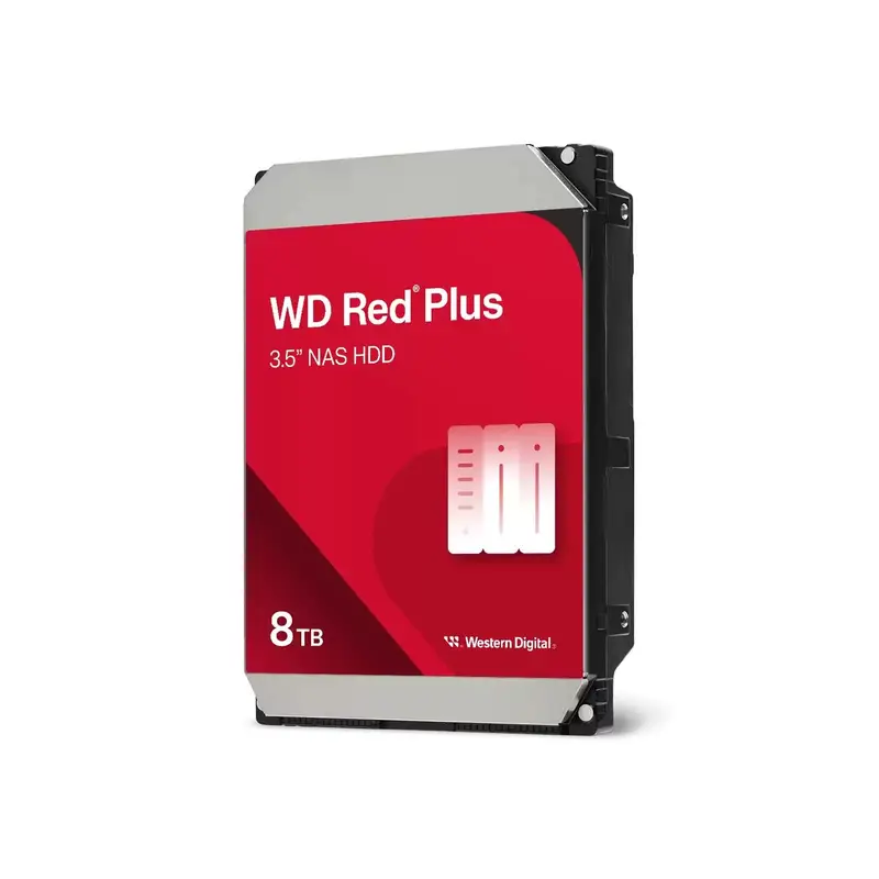DISCO DURO INTERNO WD 8TB 3.5 256MB SATA3 CMR NAS RED PLUS (WD80EFPX)