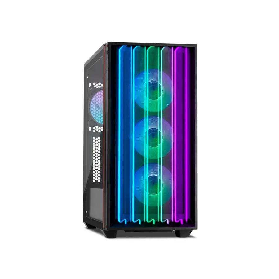 GABINETE YEYIAN GAMER MIRAGE S MID TOWER CON CRITAL TEMPLADOS S/N FUENTE