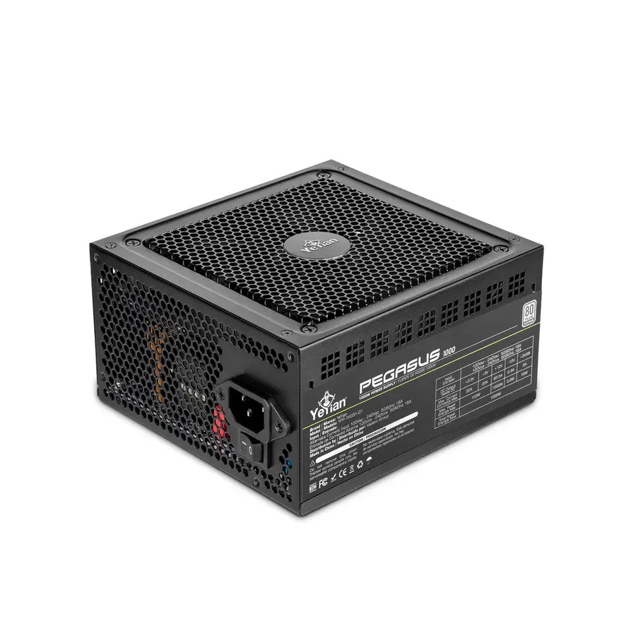 FUENTE DE PODER YEYIAN PEGASUS 1000W 80+ PLATINUM PCI-E GEN 5  YFP-1K031-01