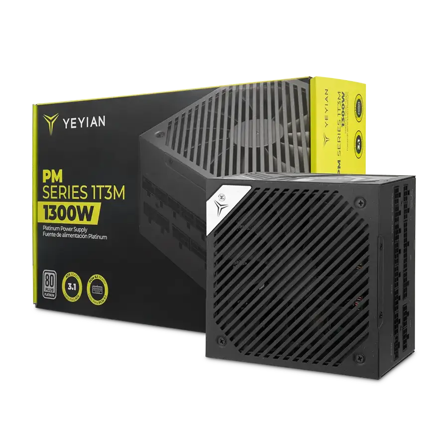 YEYIAN FUENTE DE PODER PM SERIES 1T3M 1300W 80 PLUS PLATINUM ATX 3.1