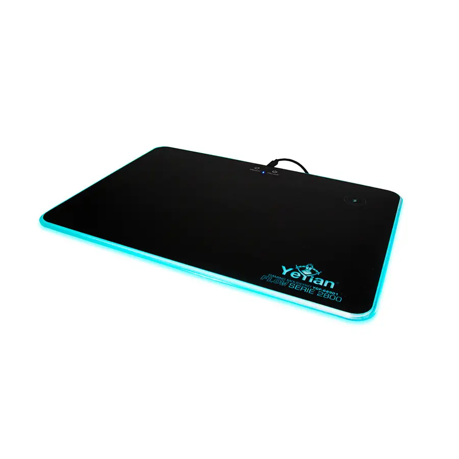 MOUSEPAD GAMER YEYIAN YGF-68901 RIGIDOUSB CARGA INALAMBRICA RGB ANTIDERRAPANTE FLOW 2800